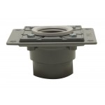 ALFI brand ABDB55 PVC Shower Drain Base with Rubber Fitting