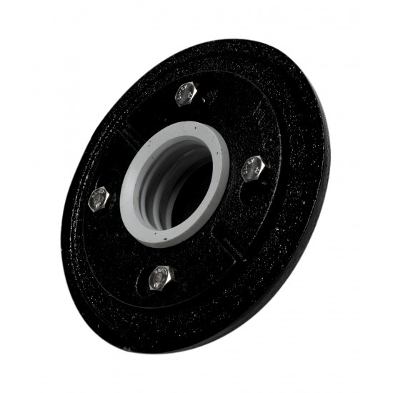 ALFI brand ABDB55CI Cast Iron Shower Drain Base with Rubber Fitting