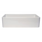 ALFI brand 36" Thin Wall Single Bowl Smooth Apron Fireclay Kitchen Farm Sink