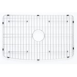ALFI Brand Smooth Curved 30" x 20" Single Bowl Fireclay Farm Sink with Grid