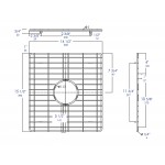 ALFI brand ABGR33D Pair of Stainless Steel Grids for ABF3318D