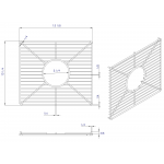 ALFI brand kitchen sink grid for large side of AB3618DB, AB3618ARCH