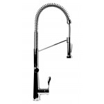 ALFI brand Polished Chrome Double Spout Commercial Spring Kitchen Faucet