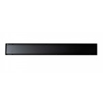 ALFI brand 24" Black Matte Stainless Steel Linear Shower Drain with Solid Cover