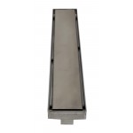 ALFI brand 24" Modern Brushed Linear Shower Drain with Solid Cover