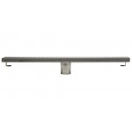 ALFI brand 24" Long Modern Stainless Steel Linear Shower Drain with Groove Holes