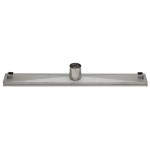 ALFI brand 24" Modern Stainless Steel Linear Shower Drain with Groove Lines