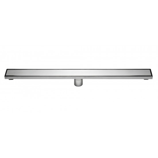 ALFI brand 32" Modern Polished Linear Shower Drain with Solid Cover