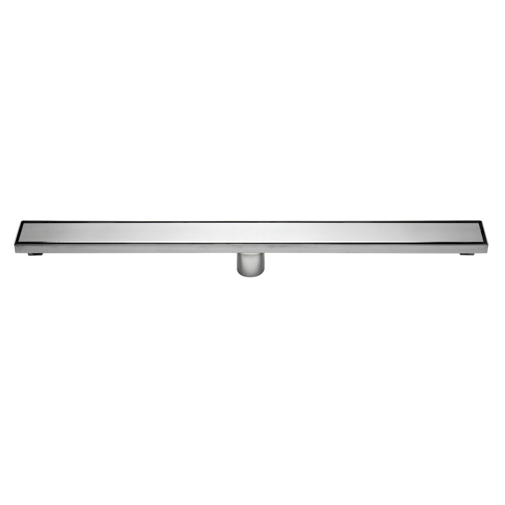 ALFI brand 32" Modern Polished Linear Shower Drain with Solid Cover