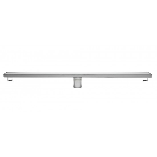 ALFI brand 32" Modern Polished Linear Shower Drain with Solid Cover