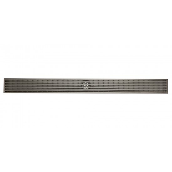 ALFI brand 32" Modern Stainless Steel Linear Shower Drain with Groove Lines