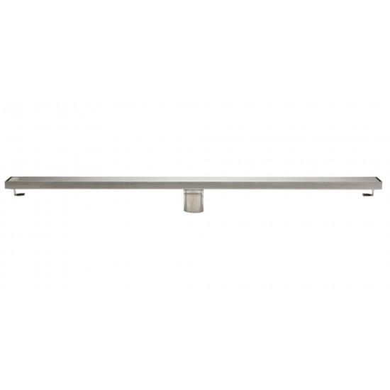 ALFI brand 36" Modern Brushed Linear Shower Drain with Solid Cover