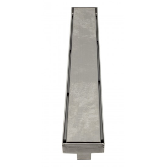 ALFI brand 36" Modern Brushed Linear Shower Drain with Solid Cover