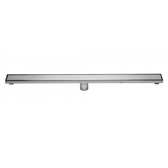 ALFI brand 36" Modern Polished Linear Shower Drain with Solid Cover