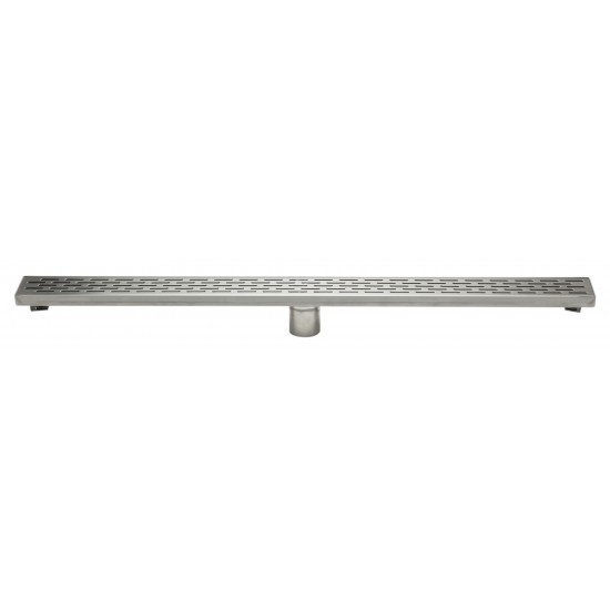 ALFI brand 36" Modern Stainless Steel Linear Shower Drain with Groove Holes
