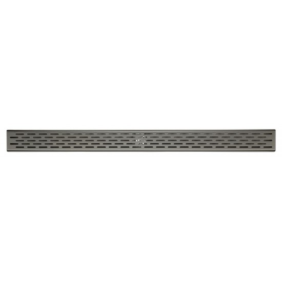 ALFI brand 36" Modern Stainless Steel Linear Shower Drain with Groove Holes