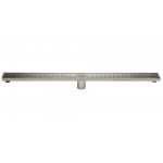 ALFI brand 36" Modern Stainless Steel Linear Shower Drain with Groove Lines