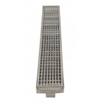 ALFI brand 36" Modern Stainless Steel Linear Shower Drain with Groove Lines