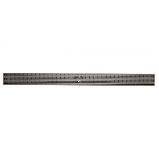 ALFI brand 36" Modern Stainless Steel Linear Shower Drain with Groove Lines