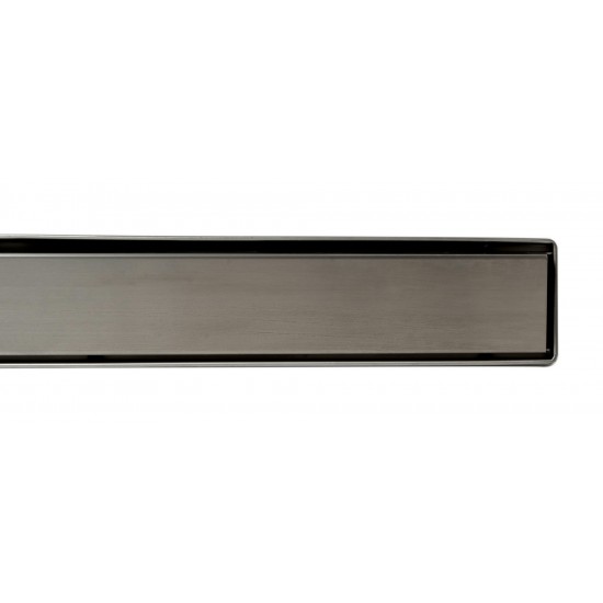 ALFI brand 47" Brushed Stainless Steel Linear Shower Drain with Solid Cover