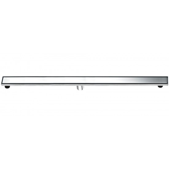 ALFI brand 47" Polished Stainless Steel Linear Shower Drain with Solid Cover