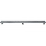 ALFI brand ABLD47D 47" Stainless Steel Linear Shower Drain with Groove Lines