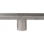 ALFI brand ABLD47D 47" Stainless Steel Linear Shower Drain with Groove Lines