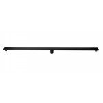 ALFI brand 59" Black Matte Stainless Steel Linear Shower Drain with Solid Cover