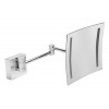 ALFI brand Wall Mount Square 8" 5x Magnifying Cosmetic Mirror with Light