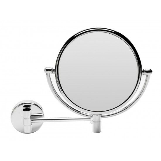 ALFI brand ABM8WR-PC 8" Round Wall Mounted 5x Magnify Cosmetic Mirror