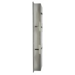 ALFI brand 8 x 36 Brushed Vertical Triple Shelf Bath Shower Niche