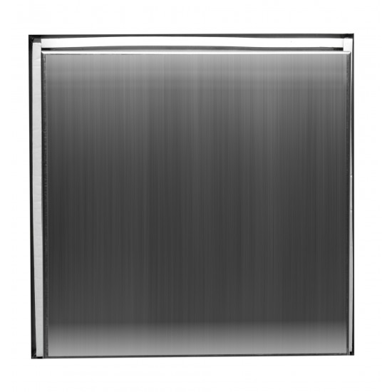 ALFI brand 12 x 12 Brushed Stainless Steel Square Single Shelf Bath Shower Niche