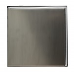 ALFI brand 16 x 16 Brushed Stainless Steel Square Single Shelf Bath Shower Niche