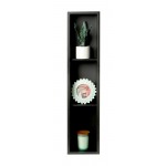 ALFI brand 8" x 36" Stainless Steel Vertical Triple Shelf Bath Shower Niche