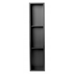 ALFI brand 8" x 36" Stainless Steel Vertical Triple Shelf Bath Shower Niche
