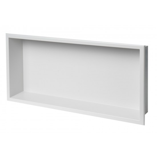 ALFI brand 24 x 12 Matte Horizontal Single Shelf Bath Shower Niche