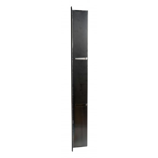 ALFI brand 8" x 36" Brushed Black PVD Vertical Triple Shelf Shower Niche