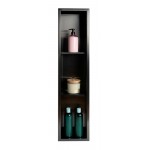 ALFI brand 8" x 36" Brushed Black PVD Vertical Triple Shelf Shower Niche