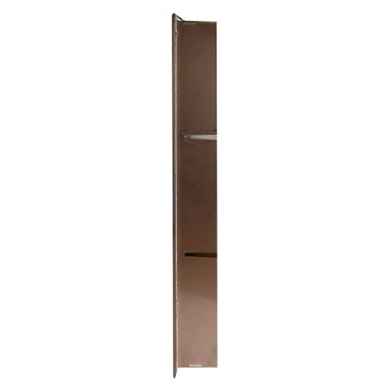 ALFI brand 8" x 36" Brushed Copper PVD Vertical Triple Shelf Shower Niche