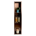 ALFI brand 8" x 36" Brushed Copper PVD Vertical Triple Shelf Shower Niche