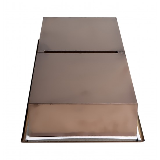 ALFI brand 12" x 24" Brushed Copper PVD Vertical Double Shelf Shower Niche