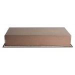 ALFI brand 24" x 12" Brushed Copper PVD Horizontal Single Shelf Shower Niche