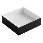 ALFI brand ABRS14SBM Black Matte 14" Square Solid Surface Resin Sink