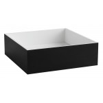 ALFI brand ABRS14SBM Black Matte 14" Square Solid Surface Resin Sink