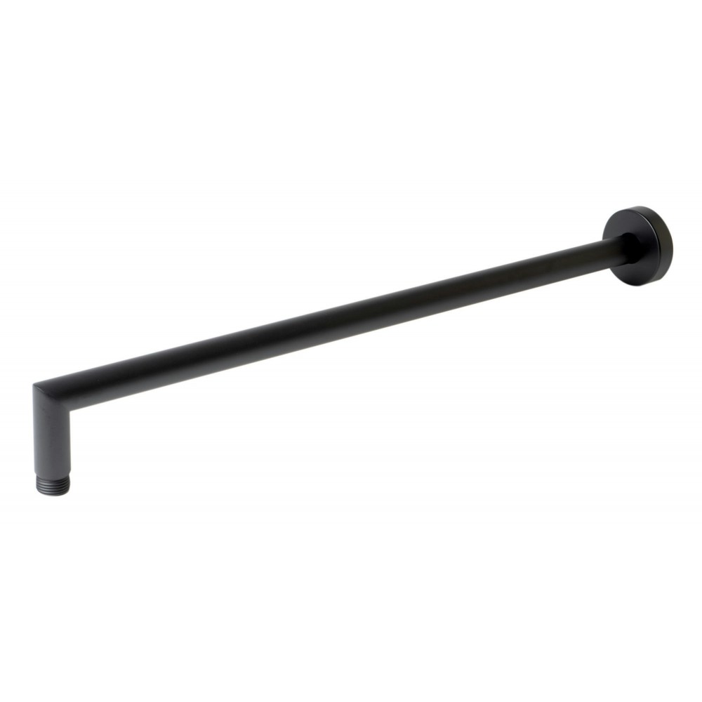 ALFI brand ABSA20R-BM Black Matte 20" Round Wall Shower Arm