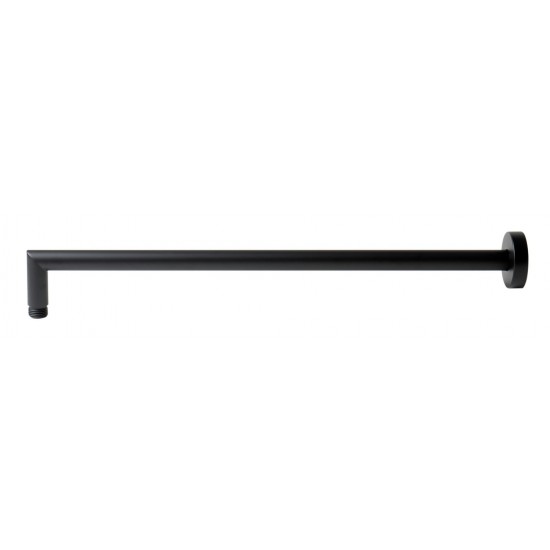 ALFI brand ABSA20R-BM Black Matte 20" Round Wall Shower Arm