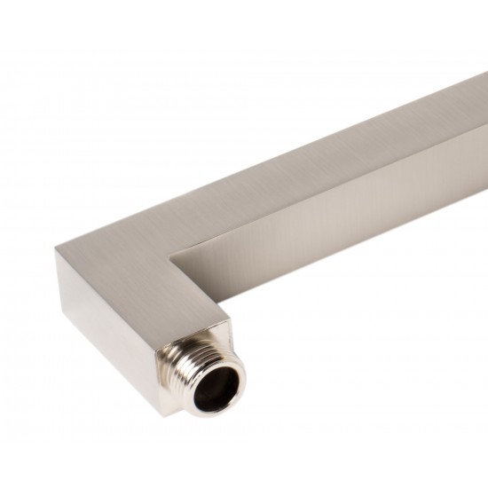 ALFI brand ABSA20S-BN Brushed Nickel 20" Square Wall Shower Arm