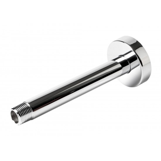 ALFI brand ABSA6R-PC Polished Chrome 6" Round Ceiling Shower Arm