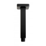 ALFI brand ABSA6S-BM Black Matte 6" Square Ceiling Shower Arm