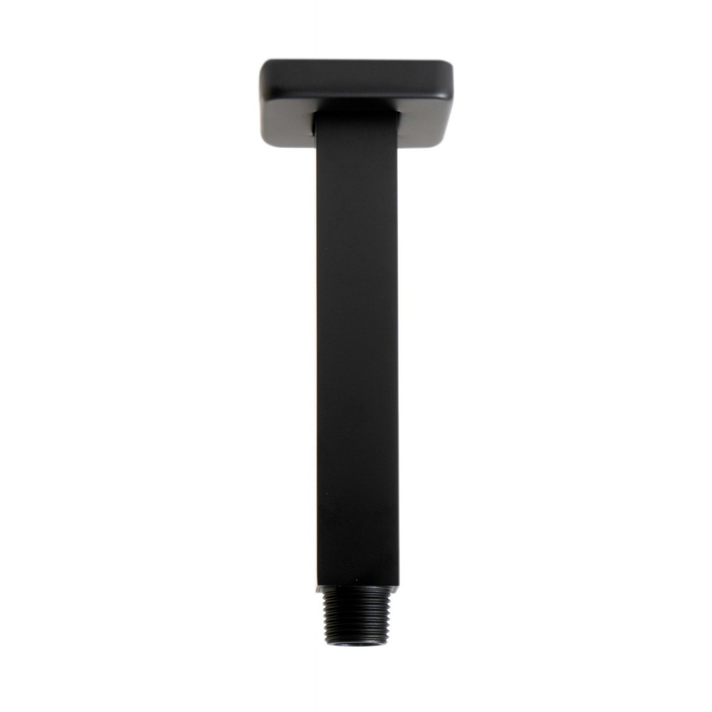 ALFI brand ABSA6S-BM Black Matte 6" Square Ceiling Shower Arm